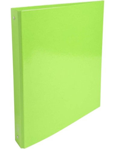 CARPETA FORRADA P.P. A4 4 ANILLAS DE 30MM VERDE CLARO EXACLAIR 519297E