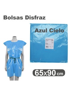 BOLSA DE DISFRACES 65X90 AZUL CLARO UNIDAD GRAFOPLAS 00072031