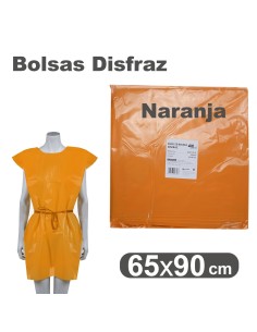 BOLSA DE DISFRACES 65X90 NARANJA UNIDAD GRAFOPLAS 00072052