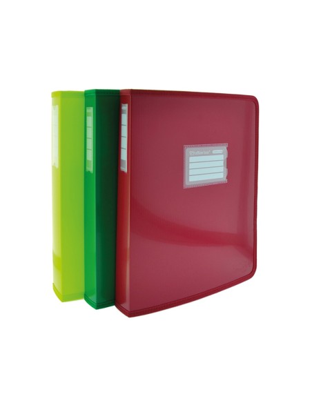 CARPETA ANILLAS 4/25 COLOR LINE ROJO  HFP 42511