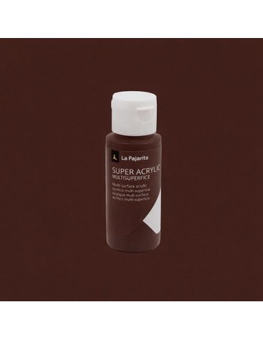 PINTURA SUPER ACRYLIC a-28 CHOCOLATE OSCURO LA PAJARITA 180176