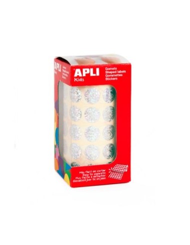 GOMETS EN ROLLO 15MM CIRCULOS HOLOGRAFICOS APLI 11631