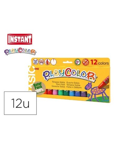 TEMPERA SOLIDA PLAYCOLOR INSTANT 12 U DUNSA     58231/10731