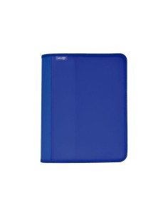 CARPETA ZIPPER CREMALLERA 4/25 Y BOLSILLO INTERIORES OFFICE BOX  AZUL HFP 574-A