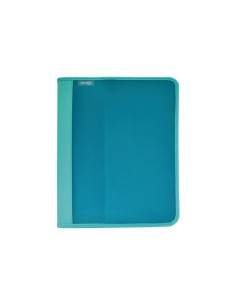 CARPETA ZIPPER CREMALLERA 4/25 Y BOLSILLO INTERIORES OFFICE BOX  VERDE HFP 574-V