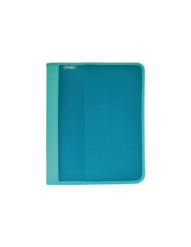CARPETA ZIPPER CREMALLERA 4/25 Y BOLSILLO INTERIORES OFFICE BOX  VERDE HFP 574-V