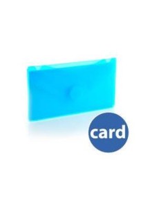 SOBRE PLASTICO TARJETA VISITA ( 6,2X10,5 CM) C/CIERRE VELCRO AZUL HFP 90626 (10)