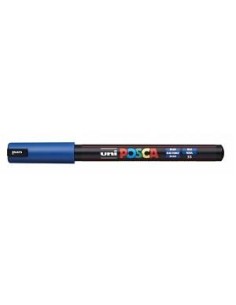 MARCADOR POSCA PINTURA BASE AL AGUA 0,7 mm PC-1MR AZUL  PUNTA EXTRA FINA CALIBRADA UNIBALL 317859000(6)