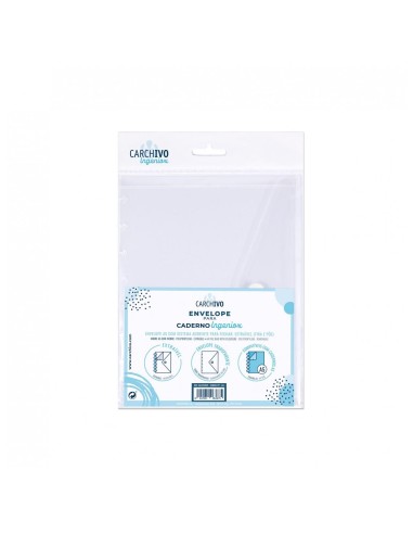 SOBRE INGENIOX A5 PP TRANSP. CON VELCRO CARCHIVO 66125001