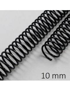 ESPIRAL METAL NEGRA 10 MM C/100 POR UNIDAD DHP 22060