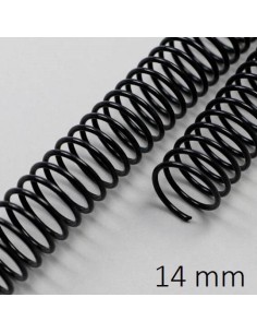 ESPIRAL METAL NEGRA 14 MM C/100 POR UNIDAD DHP 22064