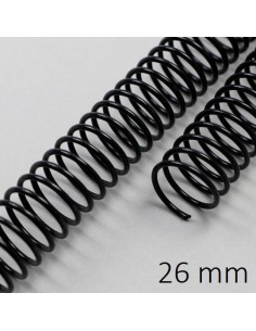 ESPIRAL METAL NEGRA 26 MM C/100 POR UNIDAD DHP 23026
