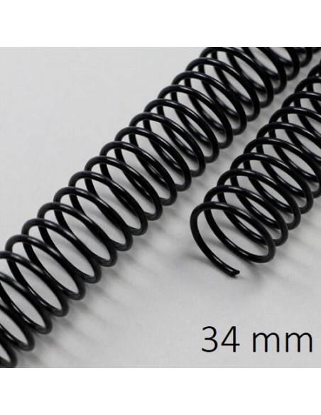 ESPIRAL METAL NEGRA 34 MM C/50 POR UNIDAD DHP 23034