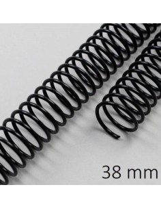 ESPIRAL METAL NEGRA 38 MM C/30 POR UNIDAD DHP 23038