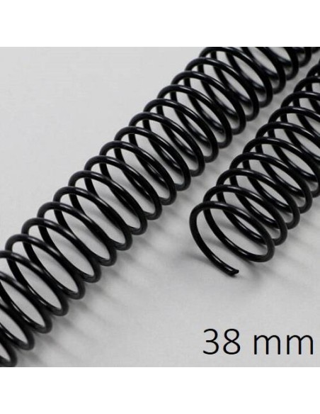 ESPIRAL METAL NEGRA 38 MM C/30 DHP 23038