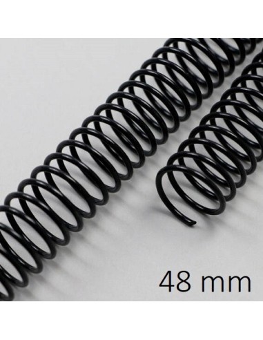 ESPIRAL METAL NEGRA 48 MM C/25 POR UNIDAD DHP 23048