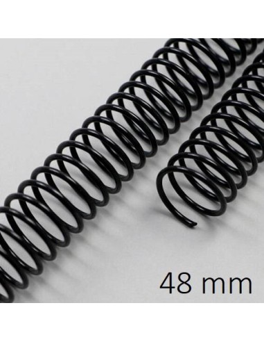 ESPIRAL METAL NEGRA 48 MM C/25 DHP 23048