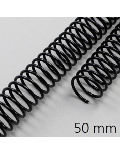 ESPIRAL METAL NEGRA 50 MM C/25 DHP 23050