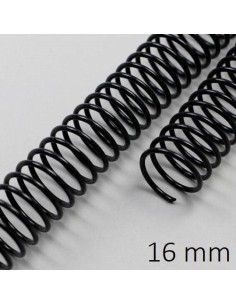 ESPIRAL METAL NEGRA 16 MM C/100 DHP 23066