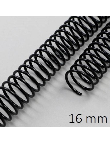 ESPIRAL METAL NEGRA 16 MM C/100 DHP 23066
