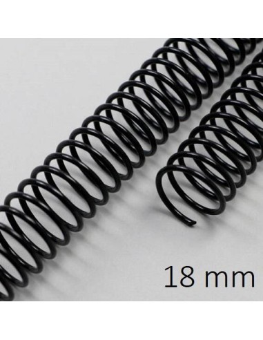 ESPIRAL METAL  NEGRA 18 MM C/100 DHP 23068