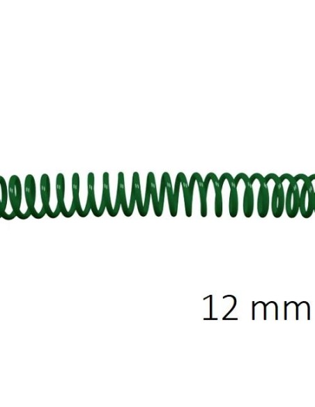 ESPIRAL PLASTICO 5:1 12MM C/100 VERDE DHP 1820022