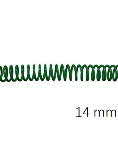 ESPIRAL PLASTICO 5:1 14MM C/100 VERDE DHP 1820028