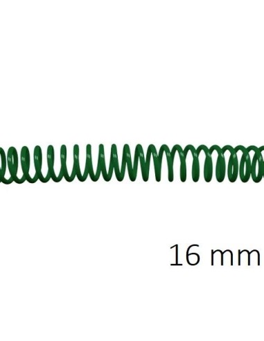 ESPIRAL PLASTICO 5:1 16MM C/100 VERDE DHP 1820034