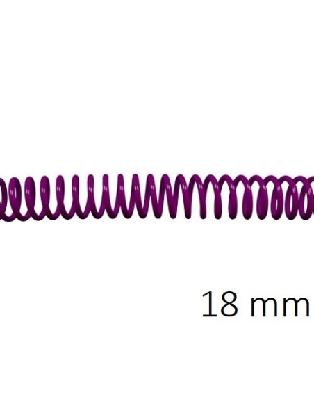 ESPIRAL PLASTICO 5:1 18MM C/100 PURPURA DHP 1820258 POR UNIDAD