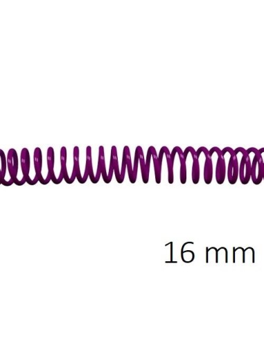 ESPIRAL PLASTICO 5:1 16MM C/100 PURPURA DHP 1820257