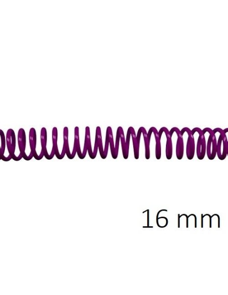 ESPIRAL PLASTICO 5:1 16MM C/100 PURPURA DHP 1820257