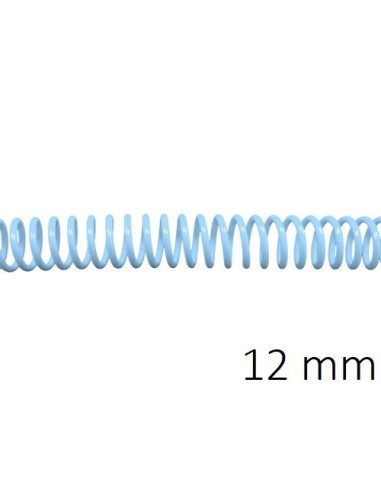 ESPIRAL PLASTICO 5:1 12MM C/100 AZUL PASTEL DHP 1820305 POR UNIDAD