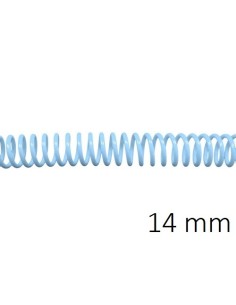 ESPIRAL PLASTICO 5:1 14MM C/100 AZUL PASTEL DHP 1820306 POR UNIDAD
