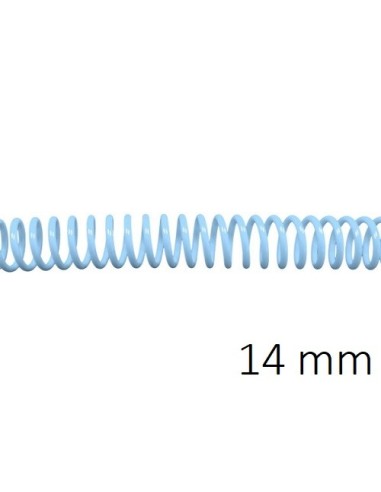 ESPIRAL PLASTICO 5:1 14MM C/100 AZUL PASTEL DHP 1820306
