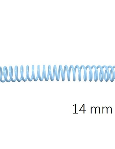 ESPIRAL PLASTICO 5:1 14MM C/100 AZUL PASTEL DHP 1820306