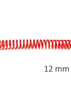 ESPIRAL PLASTICO 5:1 12MM C/100 ROJO FLUOR DHP 1850405 POR UNIDAD