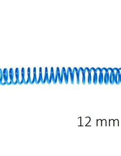 ESPIRAL PLASTICO 5:1 12MM C/100 AZUL FLUOR DHP 1850406 POR UNIDAD