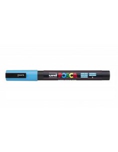 MARCADOR POSCA PINTURA BASE AL AGUA 0,9-1,3mm  PC-3M AZUL CLARO PUNTA