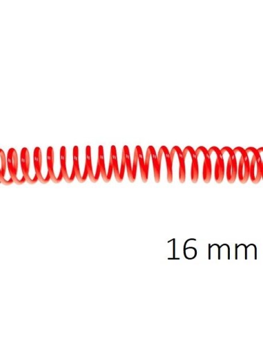 ESPIRAL PLASTICO 5:1 16MM C/100 ROJO FLUOR DHP 1850481