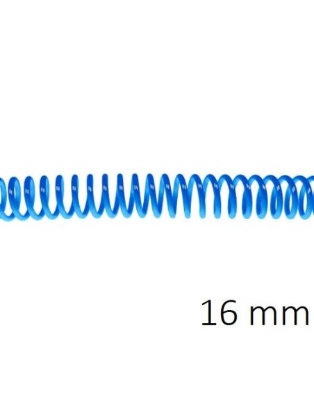ESPIRAL PLASTICO 5:1 16MM C/100 AZUL FLUOR DHP 1850482