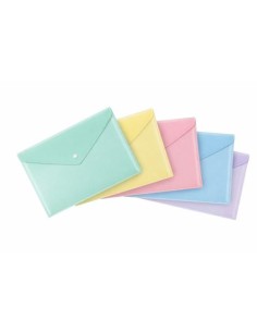 SOBRE CON BROCHE FOLIO COLORES PASTEL DOHE 91529