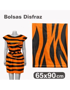 BOLSA DE DISFRACES 65 X 90 NARANJA/NEGRO GRAFOPLAS 00072106