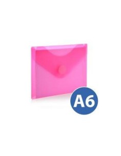 SOBRE PLASTICO A6 ( 12X16 CM ) C/ CIERRE VELCRO ROJO HFP 90946 (10)