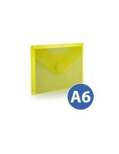SOBRE PLASTICO A6 ( 12X16 CM ) C/ CIERRE VELCRO AMARILLO HFP 90953 (10