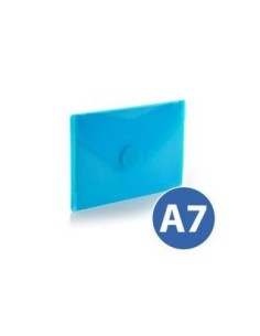 SOBRE PLASTICO A7 ( 8,5X12 CM) C/ CIERRE VELCRO AZUL HFP 91226 (10)