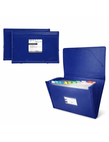 CLASIFICADOR 13 DIVISIONES MULTILINE  FUELLE AZUL OSCURO GRAFOPLAS 02963030