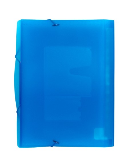 CARPETA ACORDEON 13 DEP. AZUL TRANSLUCIDA GRAFOPLAS 02960830
