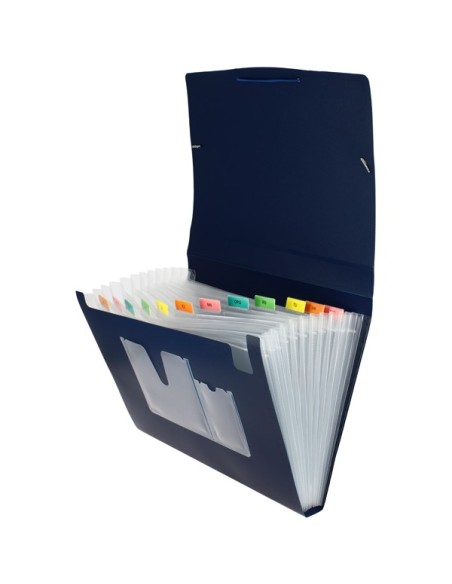 CARPETA ACORDEON 13 DEP. ROJO OPACO GRAFOPLAS 02960751