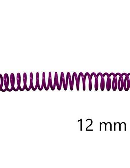 ESPIRAL PLASTICO 5:1 12MM C/100 PURPURA DHP 1820255