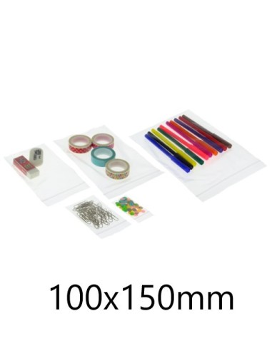 BOLSAS MINIGRIP POLIETIRENO 100X150 BOLSA DE 100 GRAFOPLAS 50063700